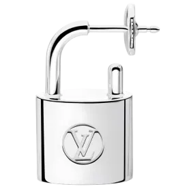 Silver Lockit Earring, Sterling Silver