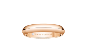 LV Diamonds band in 4mm rose gold