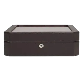 WOLF 15-Piece Leather Watch Box