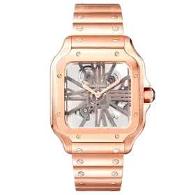 Cartier - Santos Skeleton Large - Rose Gold
