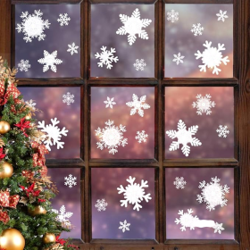 Christmas Window Clings Snowflakes