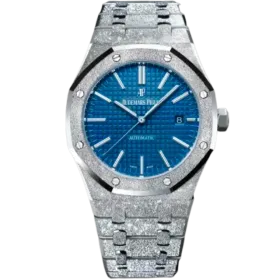 Audemars Piguet Royal Oak White Gold Frosted Royal Oak Blue Dial 41mm