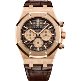 Audemars Piguet Royal Oak Rose Gold Chronograph Chocolate Dial 41mm