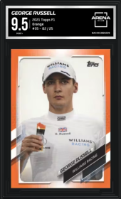George Russell 2021 Topps F1 Orange