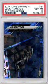 Lewis Hamilton 2020 Topps Chrome Sapphire #21