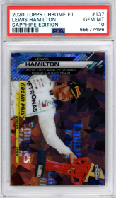 Lewis Hamilton 2020 Topps Chrome Sapphire Formula 1 #137