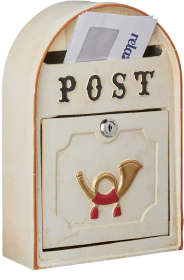 Relaxdays Vintage Outdoor Wall Letterbox