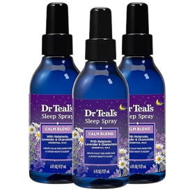 Dr Teal's Calm Blend Spray with Melatonin, (Pack of 3)