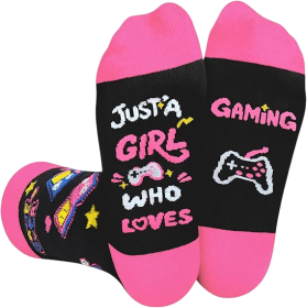 Just A Girl Who Loves Gaming Socks