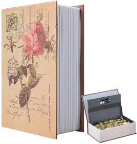 Decorative Book Safe Box with Combination Lock