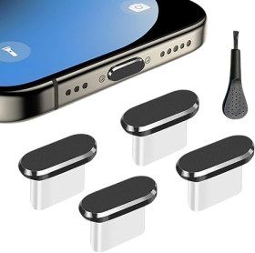 4 Pack Type C Anti Dust Plug Cover Charging Port Protector