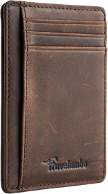 Slim Wallet Front Pocket Minimalist Leather RFID