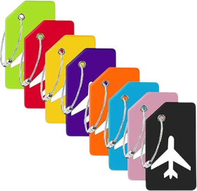 8 Pack Silicone Luggage Tag for Suitcases